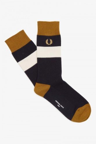 Chaussettes à rayures gaufrées
