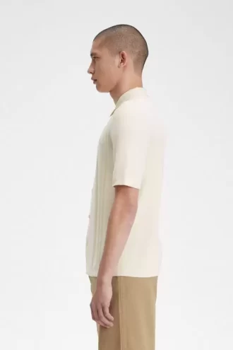 Chemise boutonnée en tricot pour homme