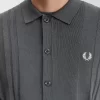 Chemise boutonnée en tricot pour homme