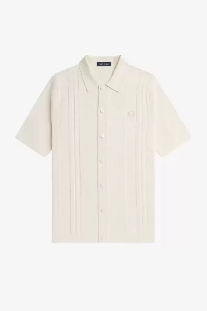 Chemise boutonnée en tricot pour homme