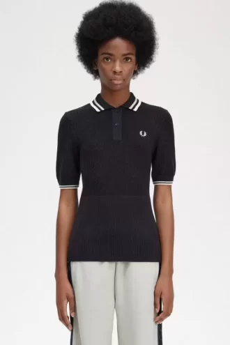 Chemise femme en maille ajourée