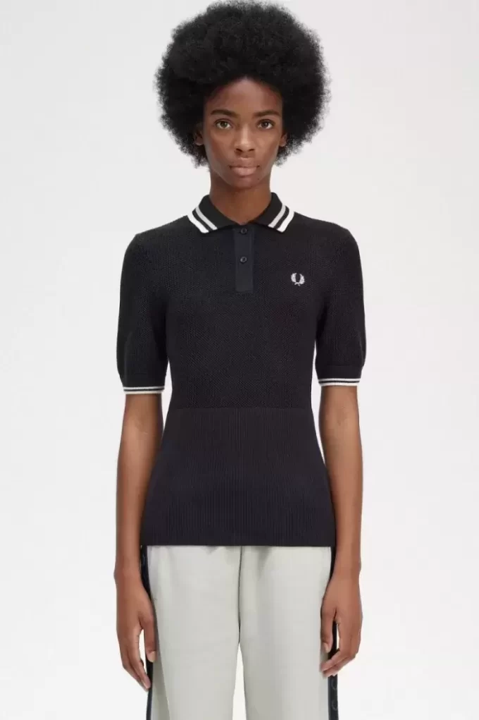 Chemise femme en maille ajourée