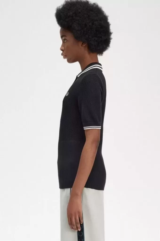 Chemise femme en maille ajourée