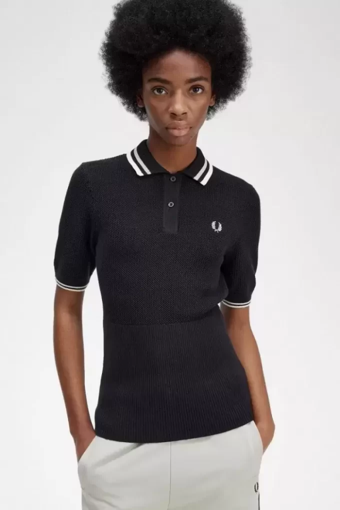 Chemise femme en maille ajourée