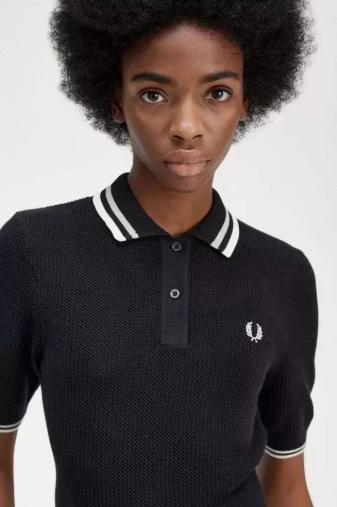 Chemise femme en maille ajourée