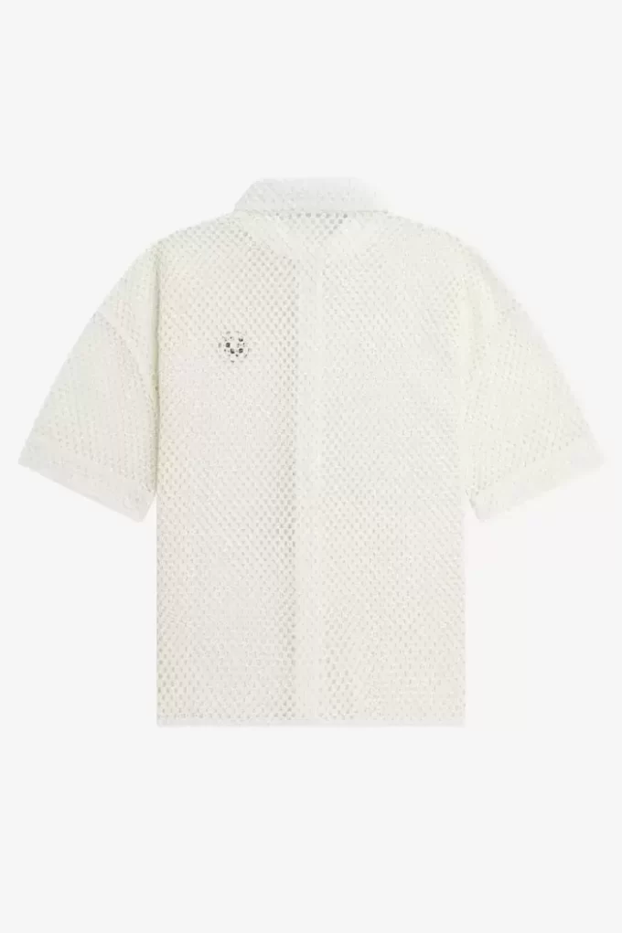 Chemise femme en maille ajourée