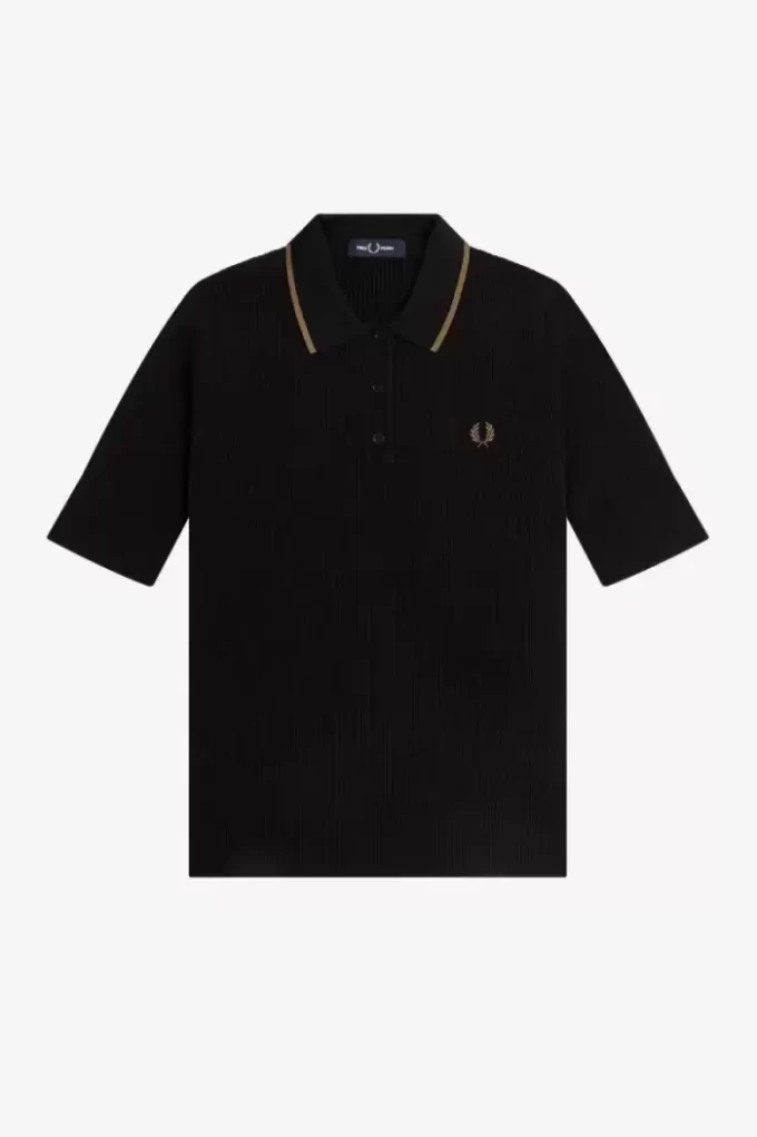 Chemise femme en tricot côtelé