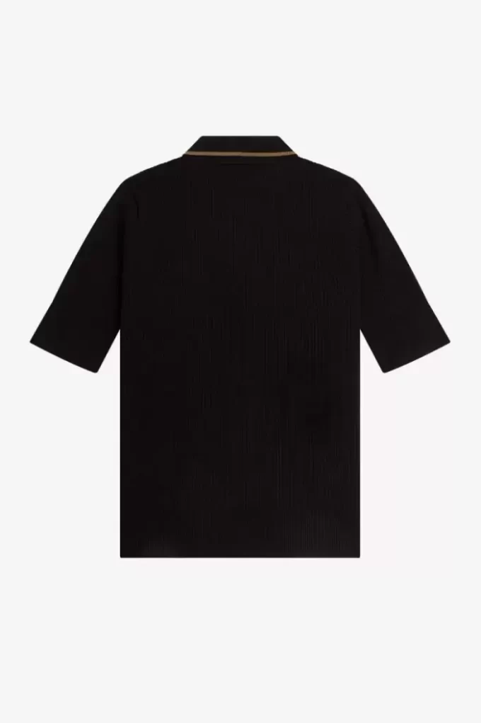 Chemise femme en tricot côtelé