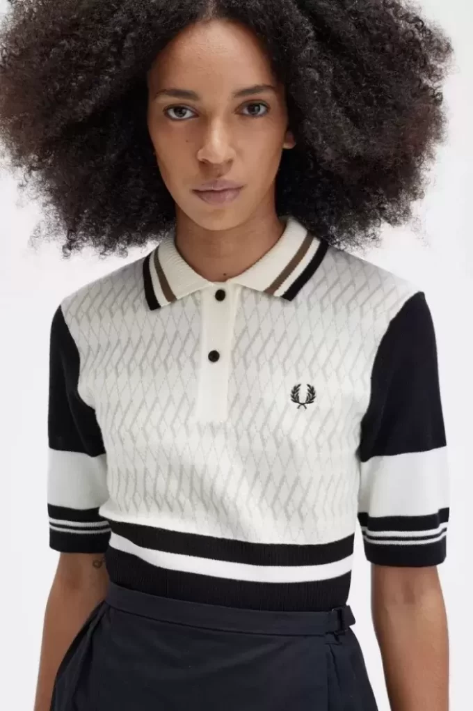 Chemise femme en tricot jacquard