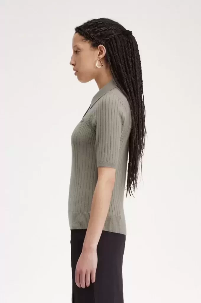 Chemise femme en tricot pointelle