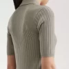 Chemise femme en tricot pointelle