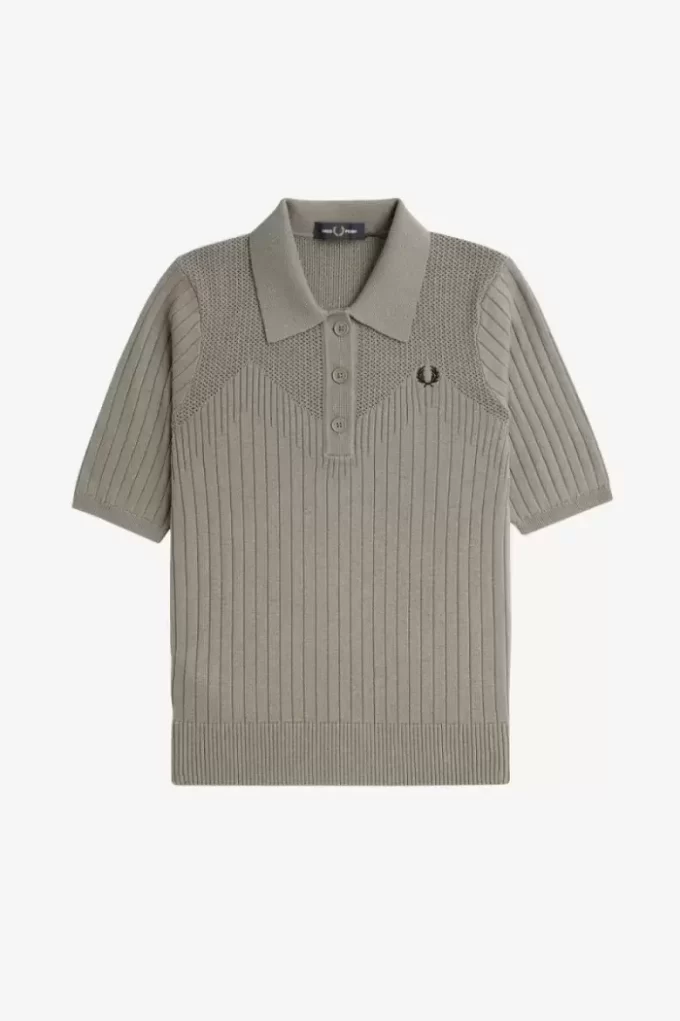 Chemise femme en tricot pointelle