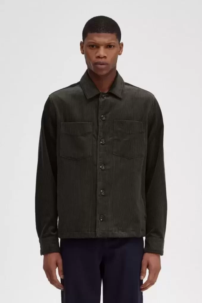 Chemise Fred Perry en velours côtelé pour homme