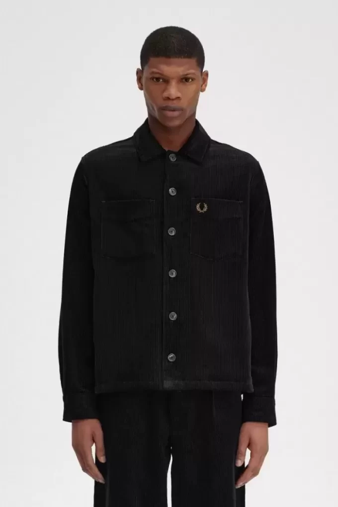 Chemise Fred Perry en velours côtelé pour homme