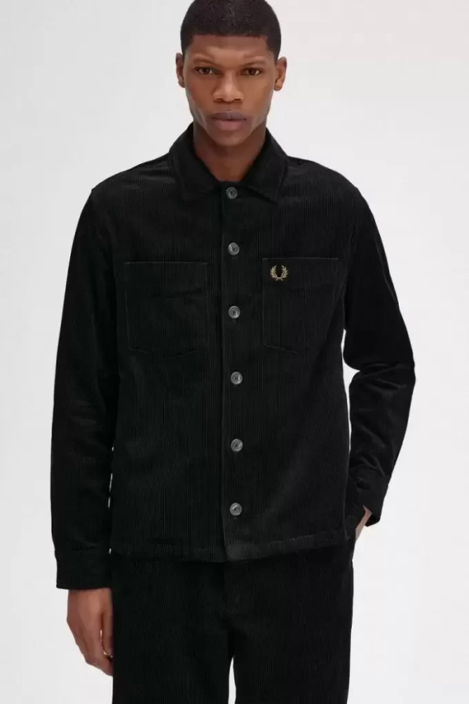 Chemise Fred Perry en velours côtelé pour homme