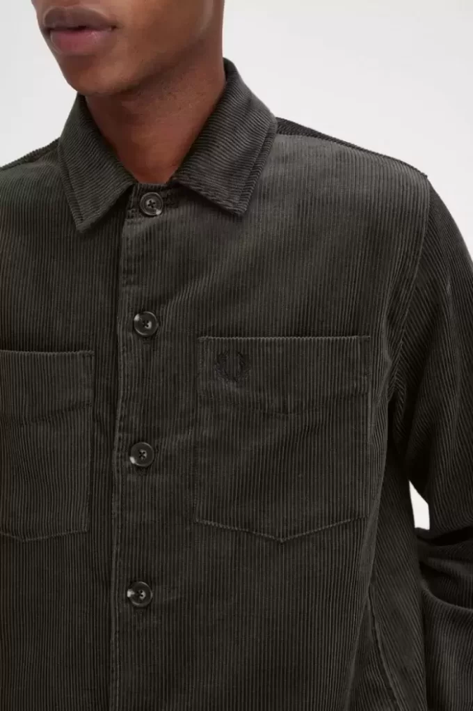 Chemise Fred Perry en velours côtelé pour homme