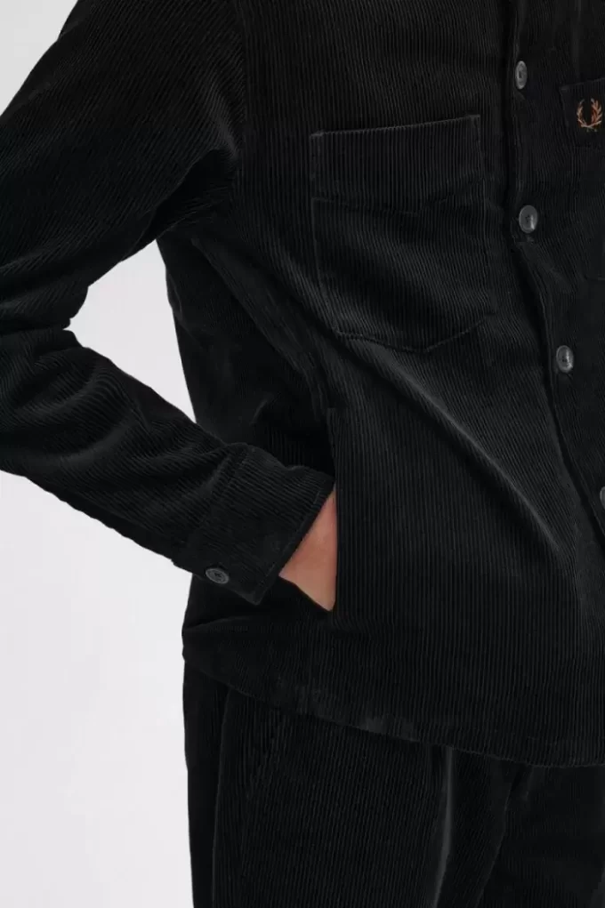 Chemise Fred Perry en velours côtelé pour homme