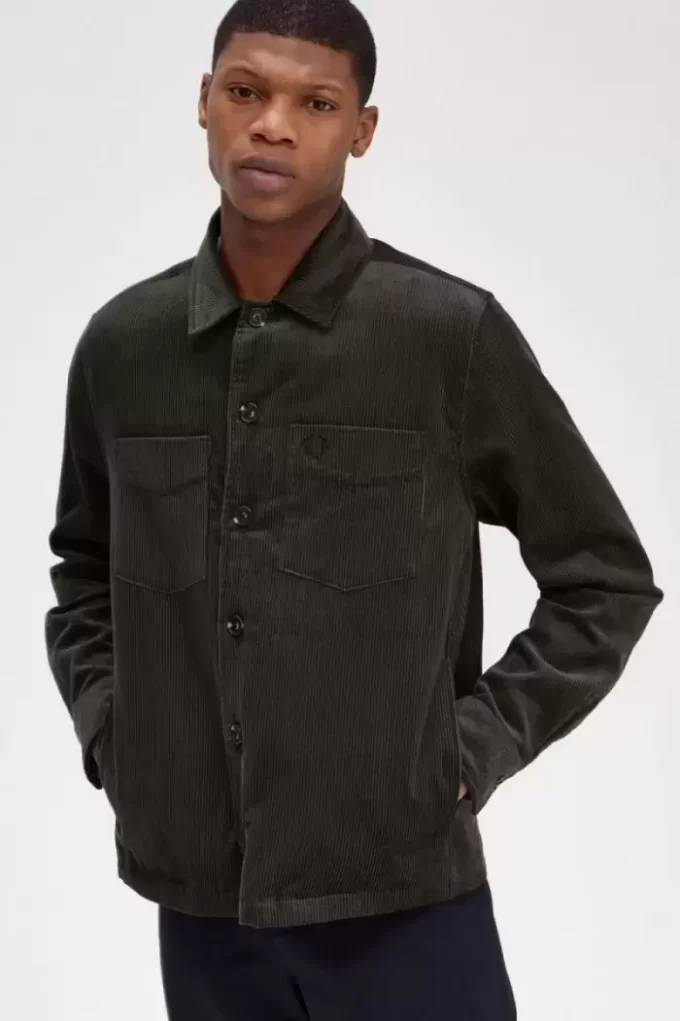 Chemise Fred Perry en velours côtelé pour homme