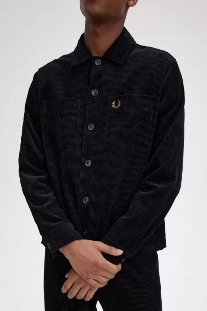 Chemise Fred Perry en velours côtelé pour homme