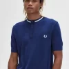 Chemise Henley en maille torsadée pour homme