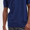 Chemise Henley en maille torsadée pour homme