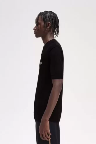 Chemise Henley à point gaufré pour homme
