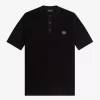 Chemise Henley à point gaufré pour homme
