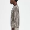 Chemise homme en maille à fines rayures