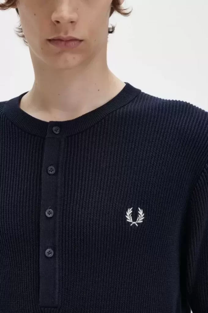 Chemise homme en tricot côtelé