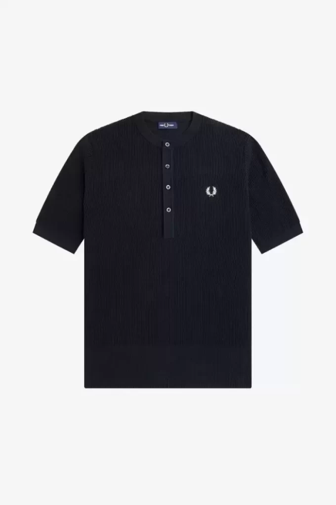Chemise homme en tricot côtelé