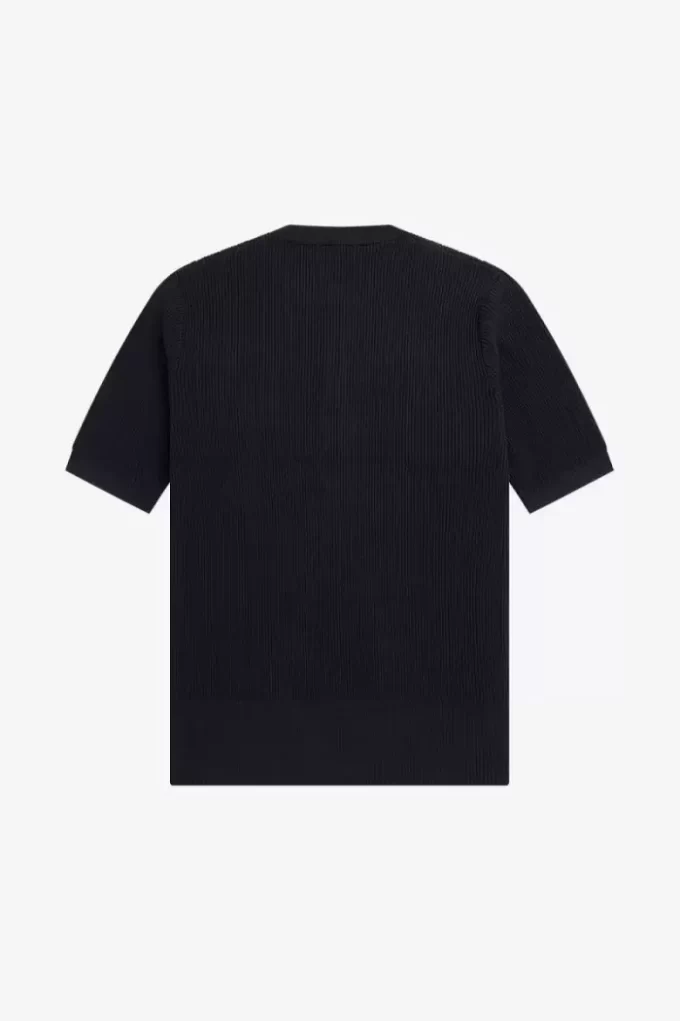 Chemise homme en tricot côtelé