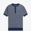 Chemise homme en tricot texturé bicolore