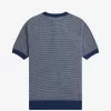 Chemise homme en tricot texturé bicolore