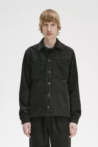 Chemise homme en velours côtelé gaufré
