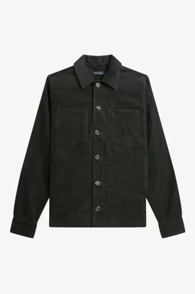Chemise homme en velours côtelé gaufré