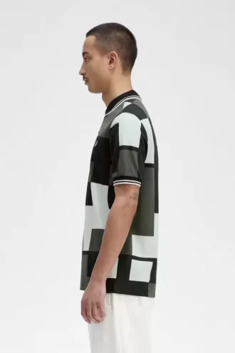 Chemise homme à imprimé pixel