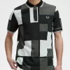 Chemise homme à imprimé pixel