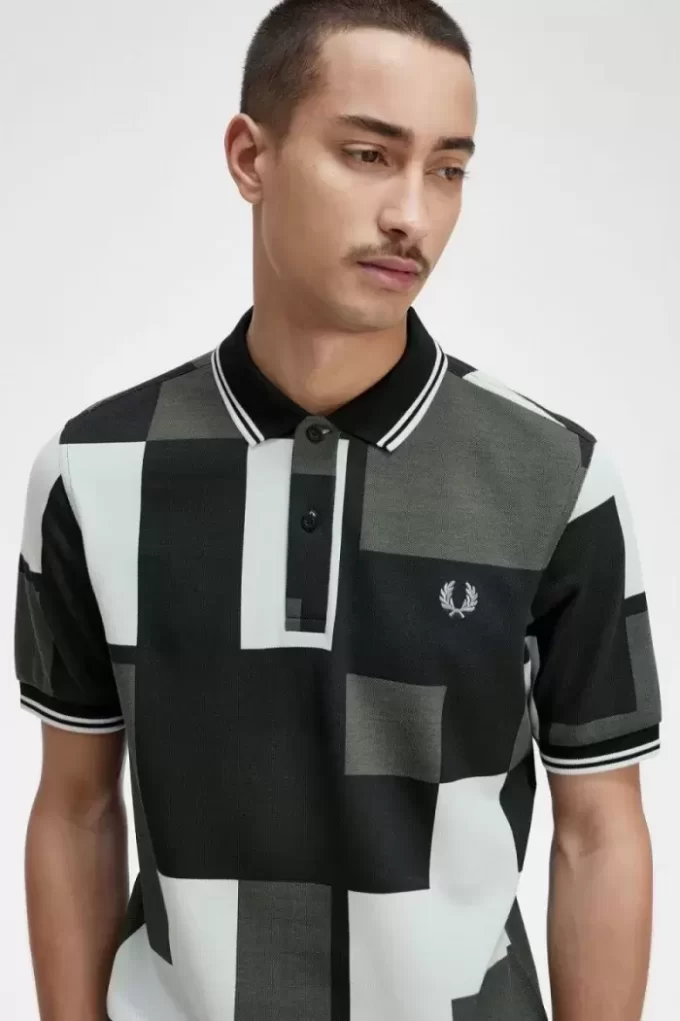 Chemise homme à imprimé pixel