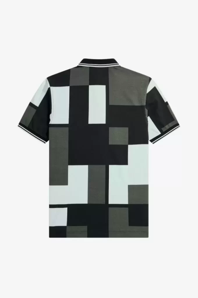 Chemise homme à imprimé pixel