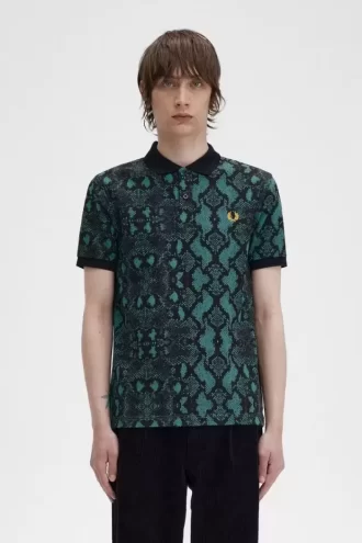 Chemise homme à imprimé serpent