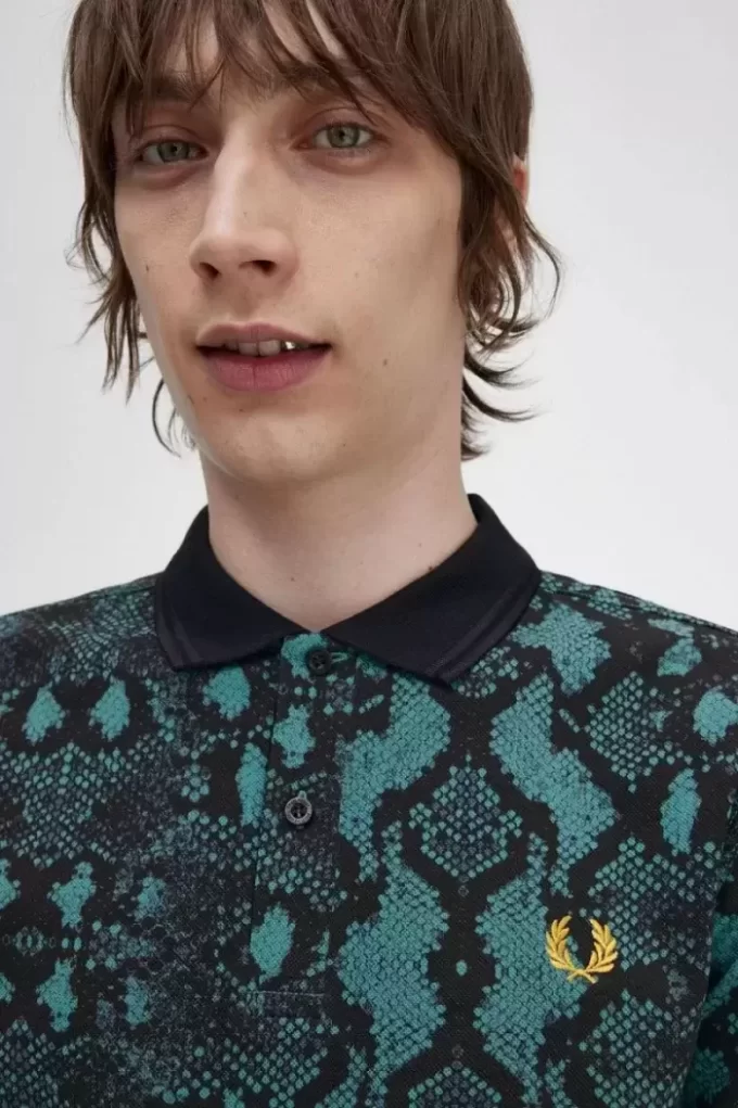 Chemise homme à imprimé serpent