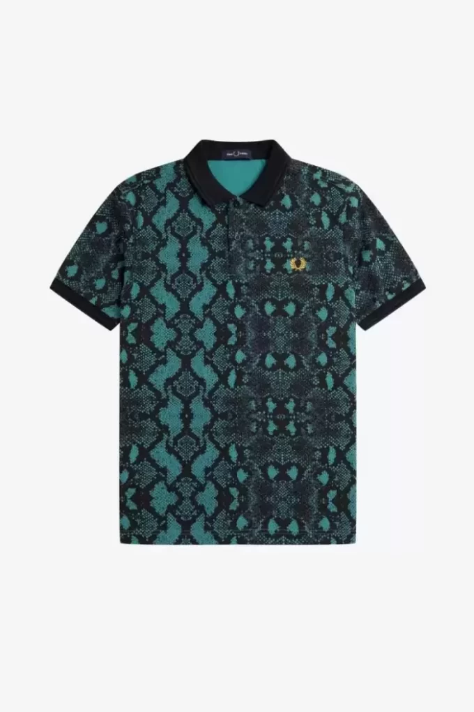Chemise homme à imprimé serpent