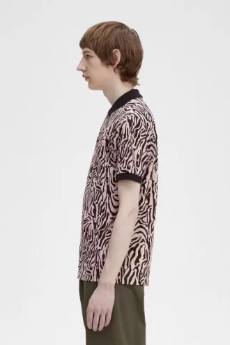 Chemise homme à imprimé zèbre