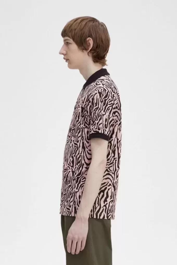 Chemise homme à imprimé zèbre