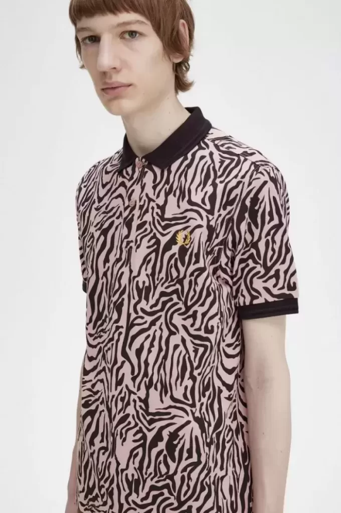Chemise homme à imprimé zèbre