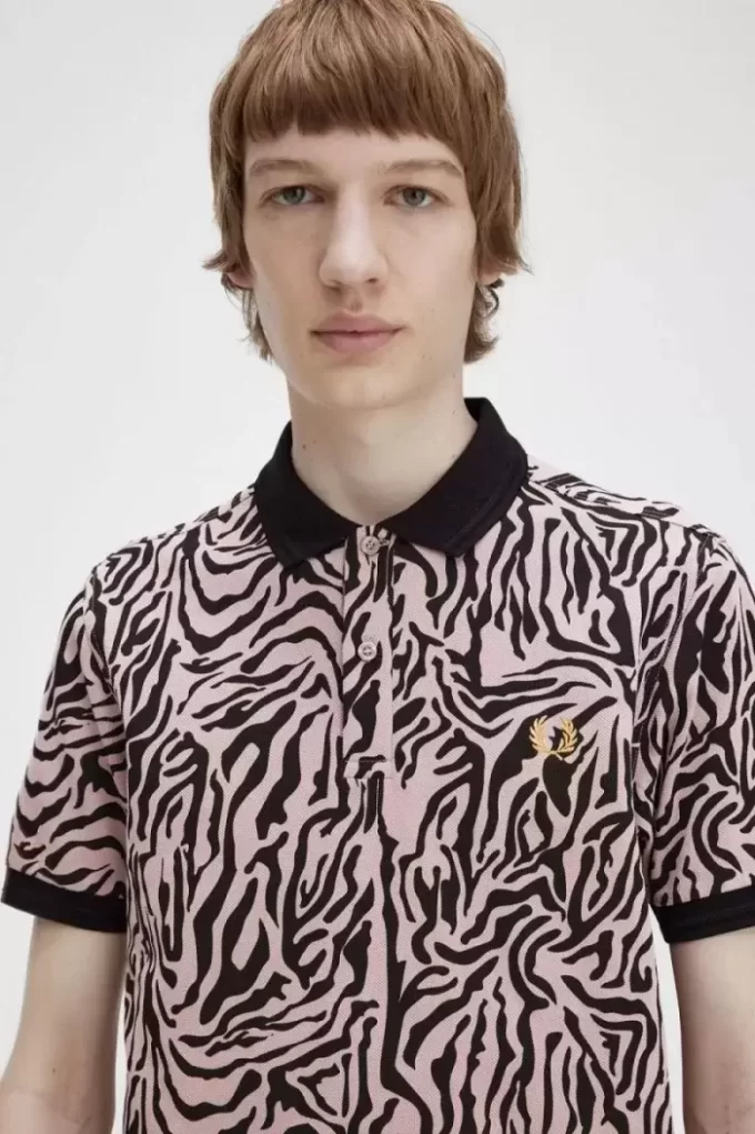 Chemise homme à imprimé zèbre