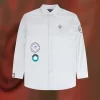 Chemise homme à patchs surdimensionnés