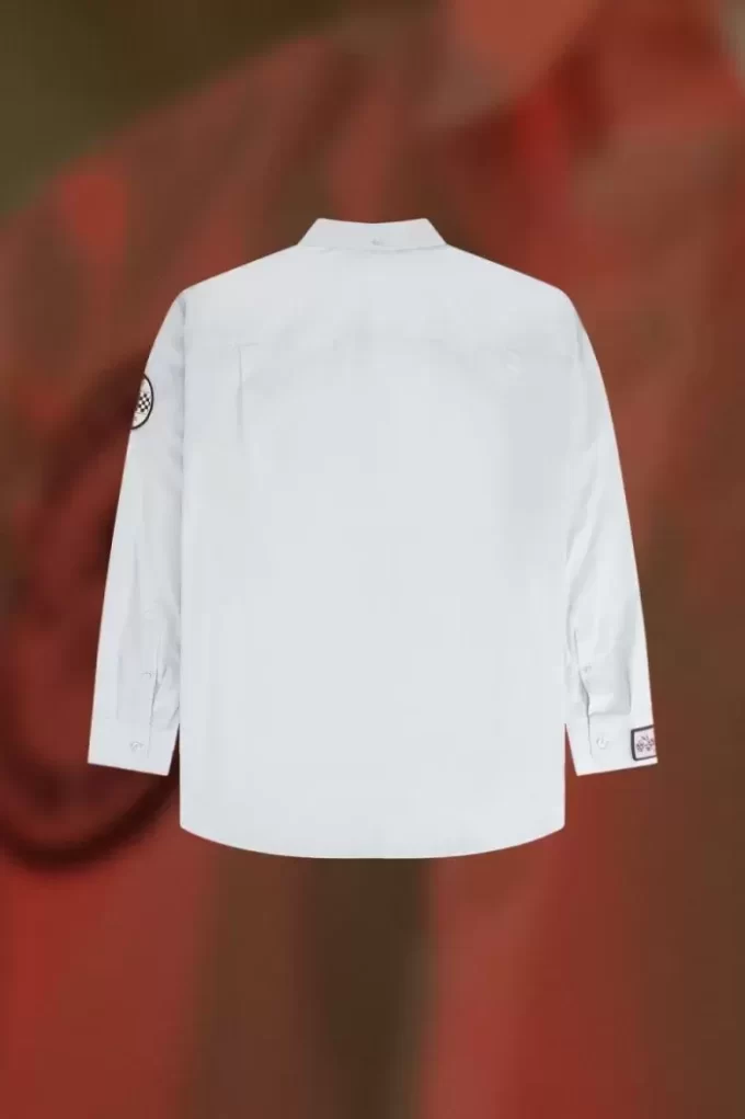Chemise homme à patchs surdimensionnés