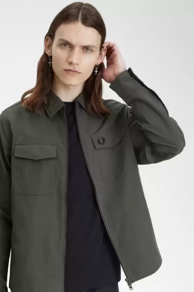 Chemise légère zippée pour homme