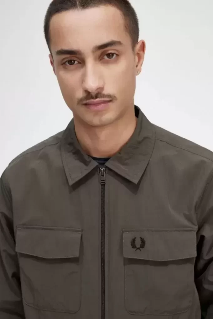 Chemise légère zippée pour homme